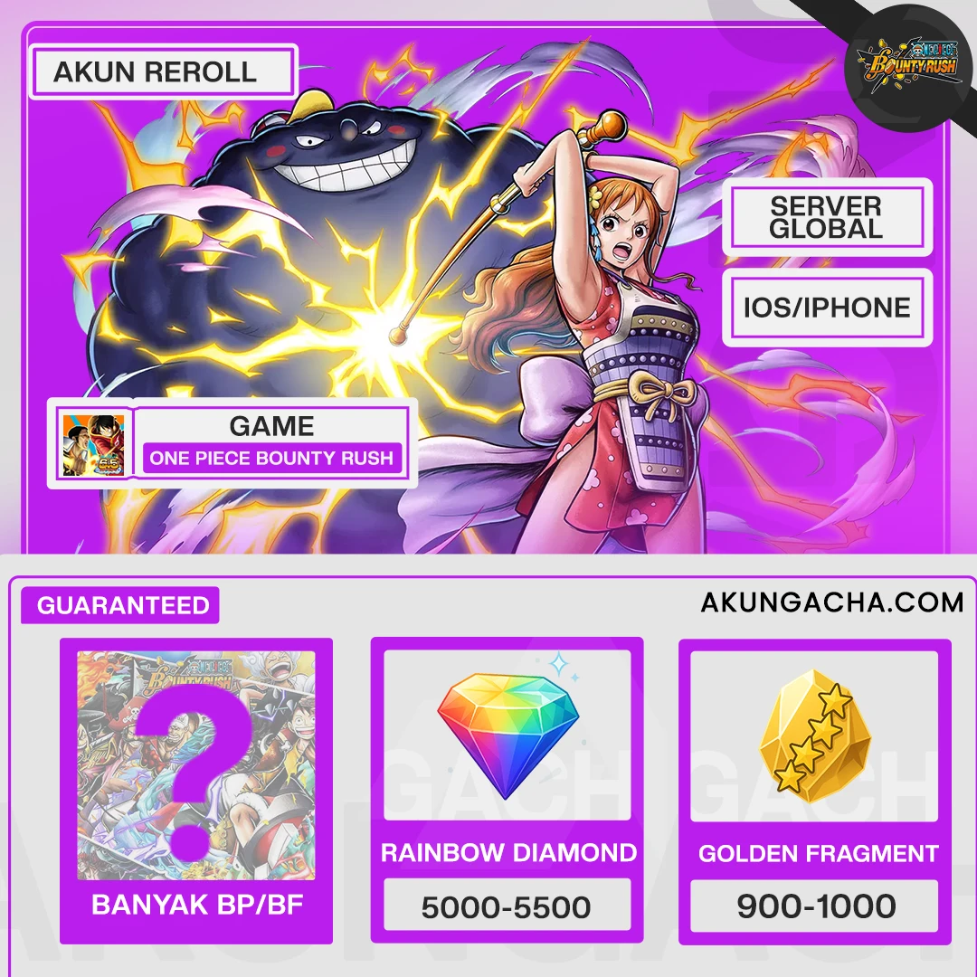 Akun Reroll One Piece Bounty Rush - iOS/Iphone