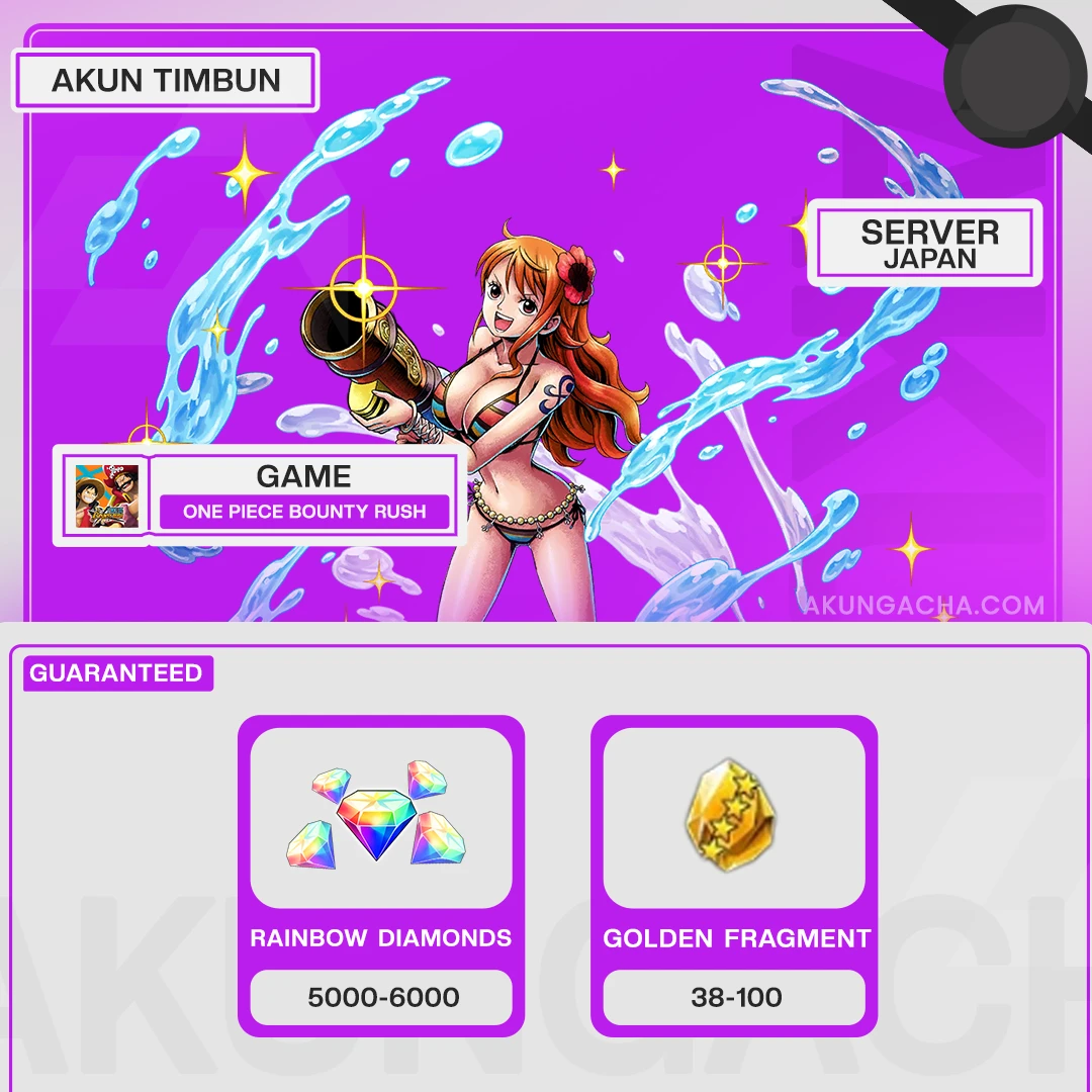 Akun Timbunan One Piece Bounty Rush - Server Jepang
