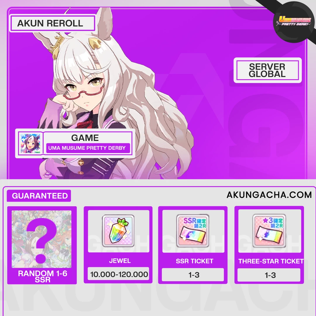 Akun Reroll Uma Musume Pretty Derby - Server Global